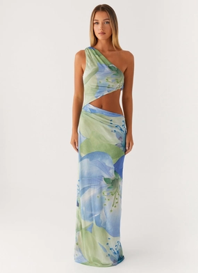 Soft Touch Minimal Tone Wilder Maxi Dress - Flower Print