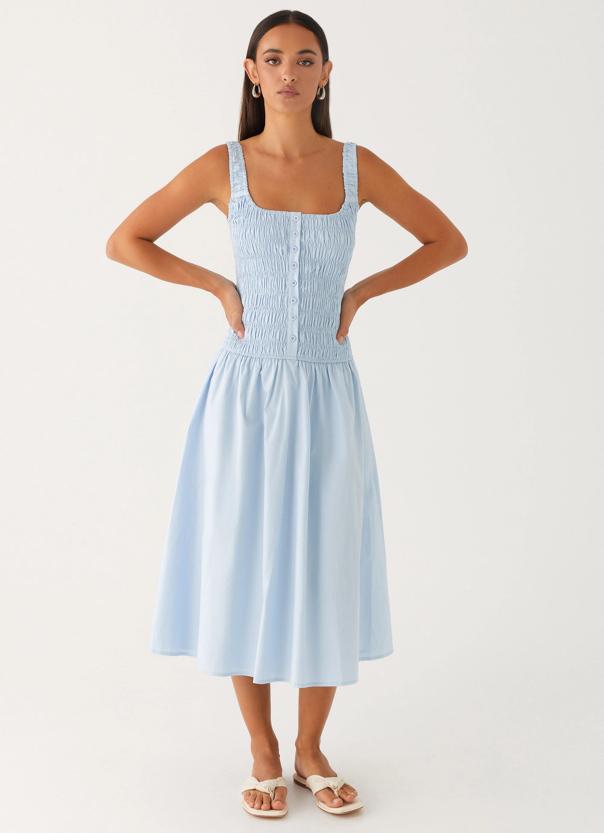 Wildflower Midi Dress - Blue Warranty-Included