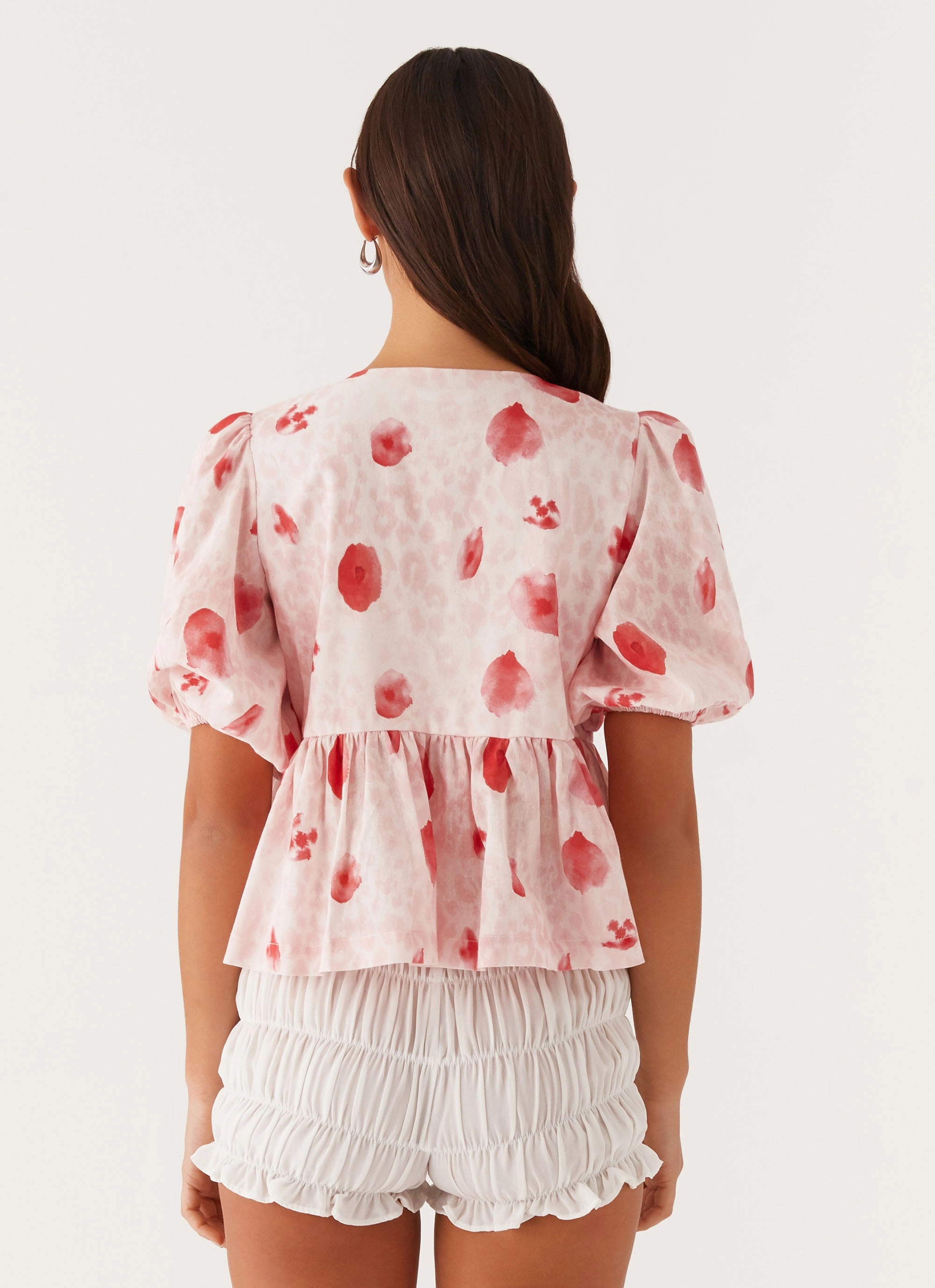 Western Wind Tie Top - Rose Leopard Eco Dye Process