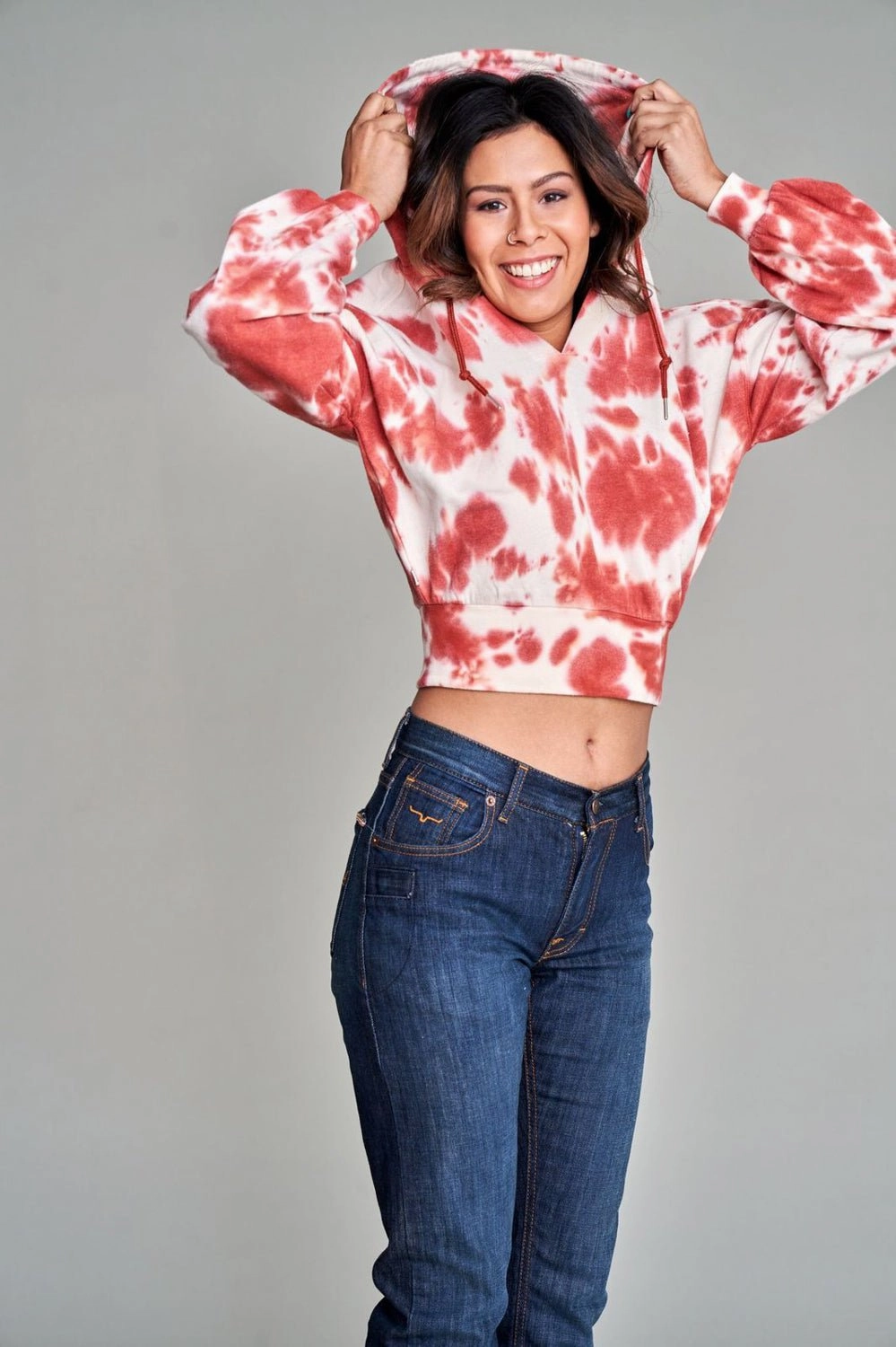 Streetwear vibe Kimes Ranch Womens Monterey Brick Red Cotton blend Hoodie