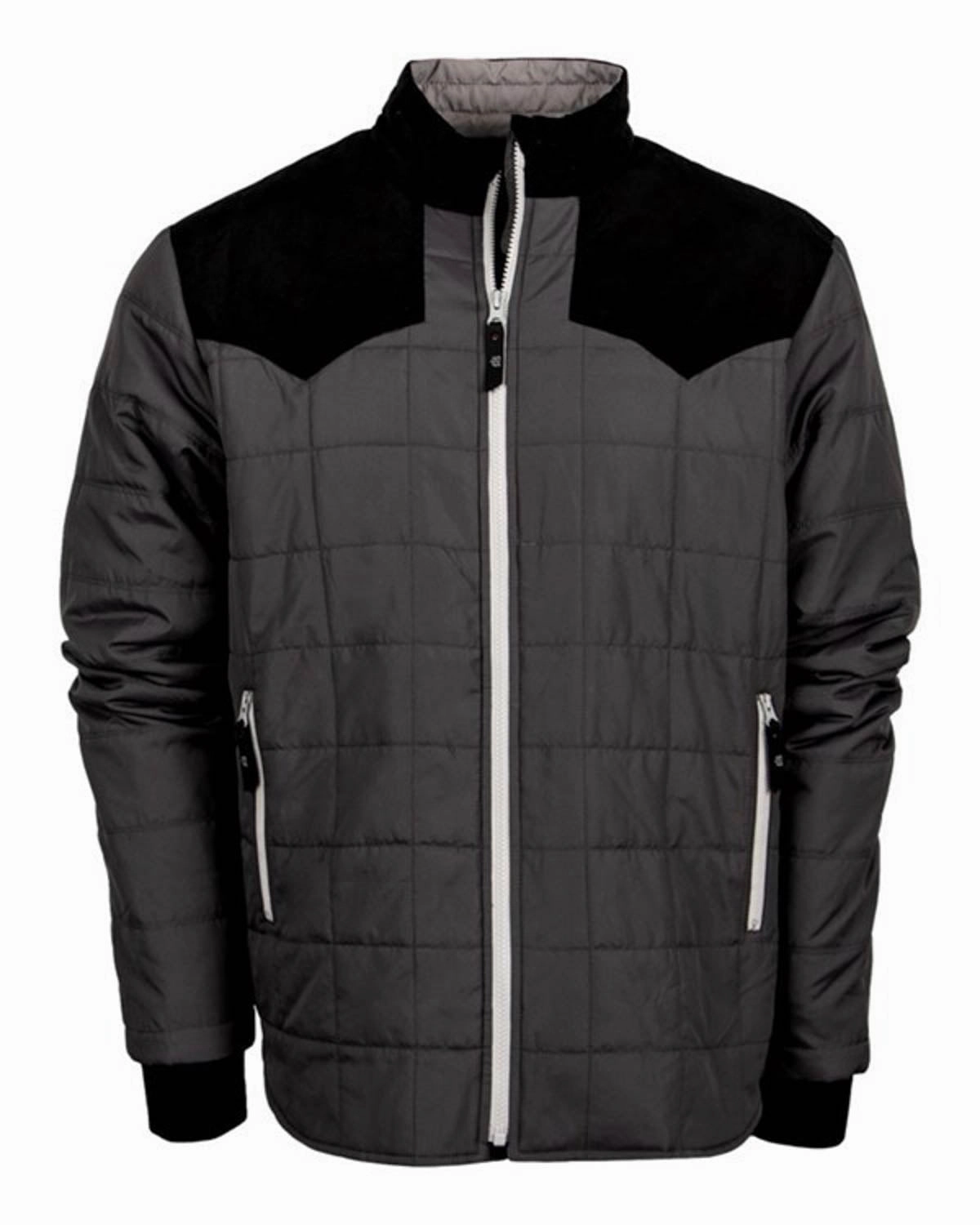 STS Ranchwear Mens Rawling Gray 100% Polyester Softshell Jacket AdjustableDrawcordHem