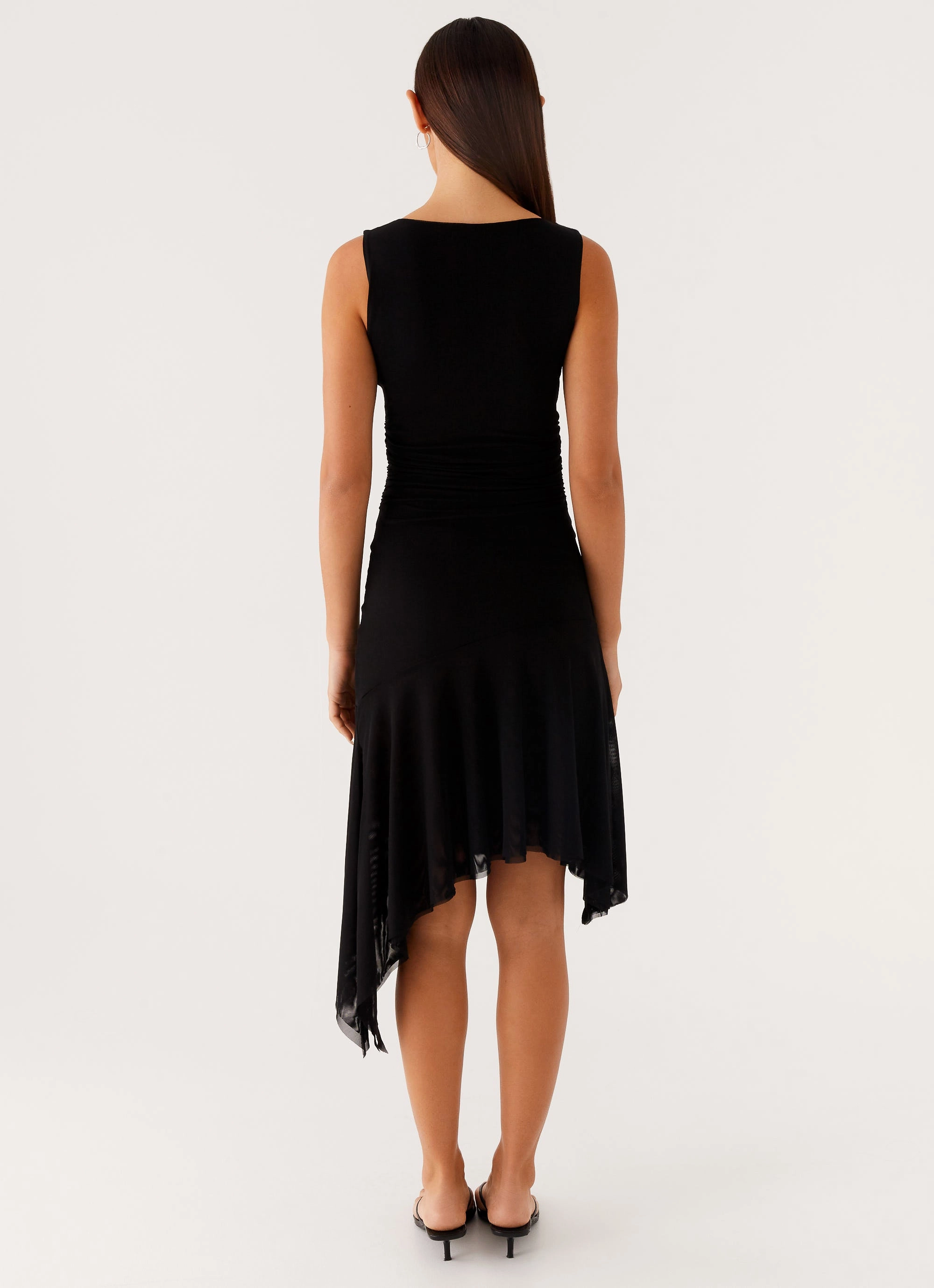 Winona Midi Dress - Black Quick Fit