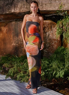 Jorja Maxi Dress - Moody Floral Warm Layering