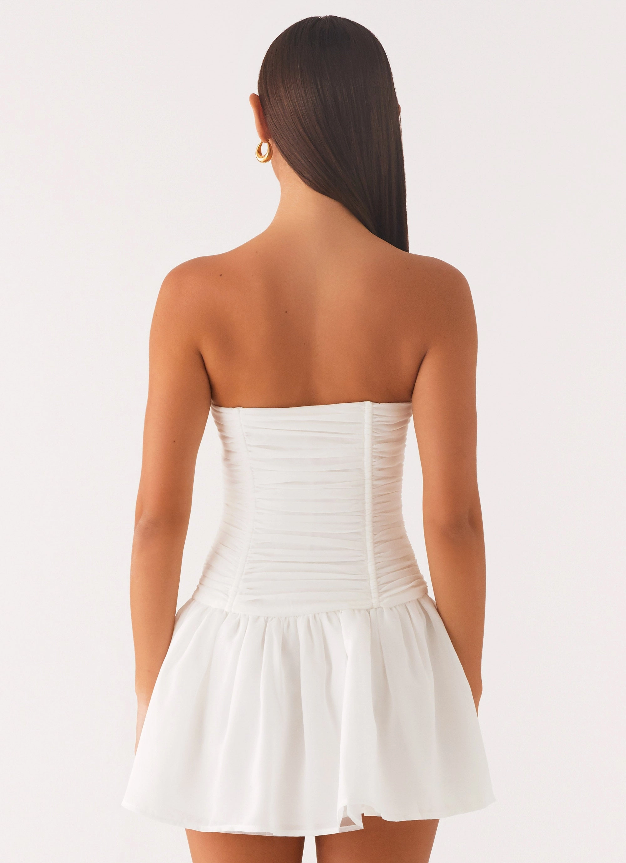 Warm Fashion Meadow Dreams Mini Dress - White