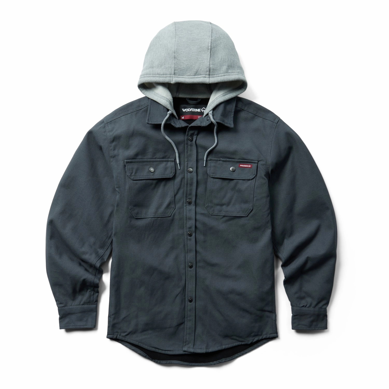 Reflective Safety Trim Multi Pocket Layout Wolverine Mens Overman SJ Granite 100% Cotton Cotton Jacket