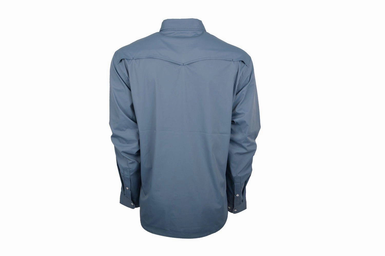 Athletic Cut High-Quality Craftsmanship STS Ranchwear Mens Fischer Performance Slate Blue Nylon/Spandex L/S Shirt