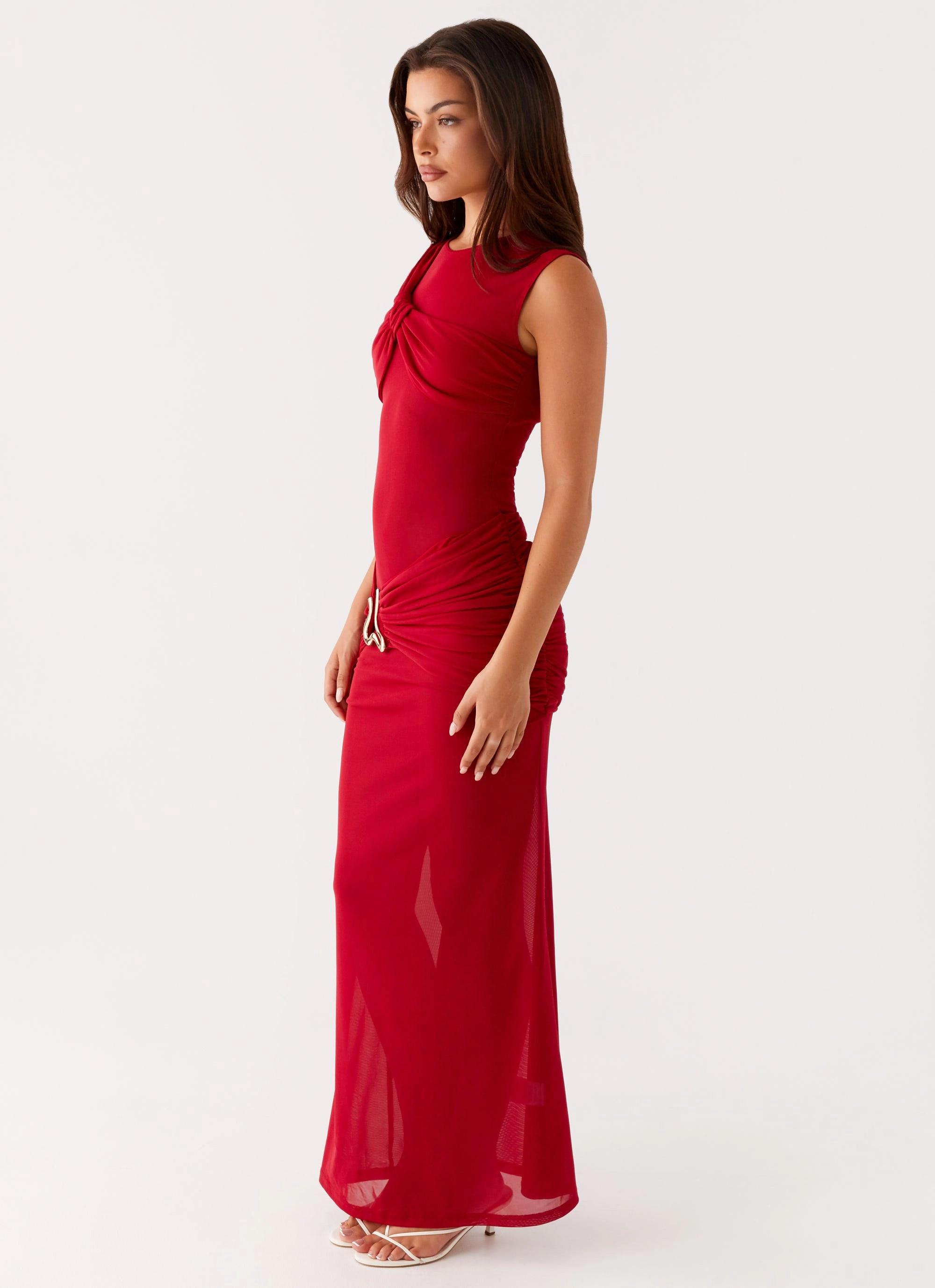 Worldwide Maxi Dress - Raspberry Soft Air