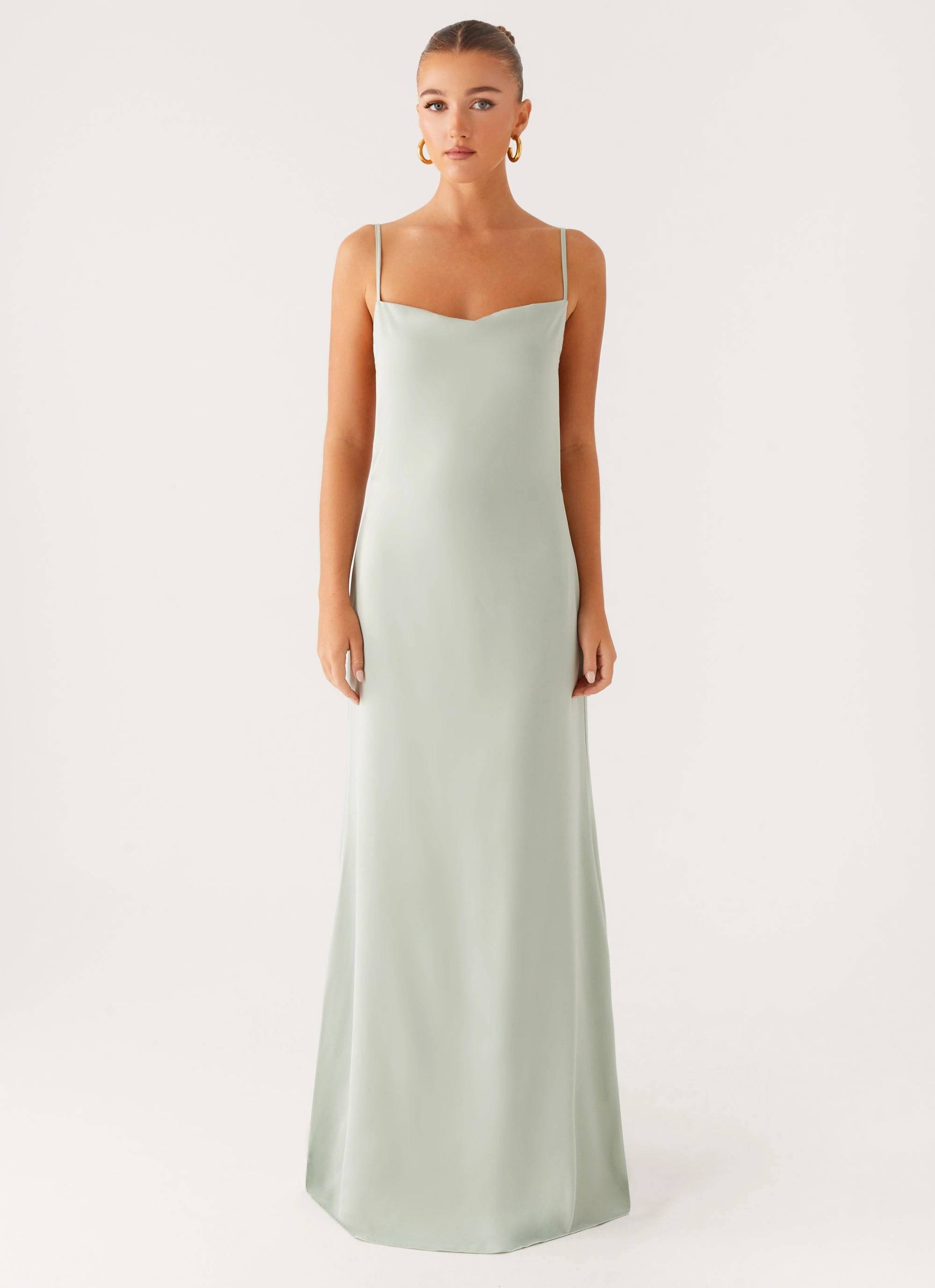 Layered Form Yves Maxi Dress - Mint