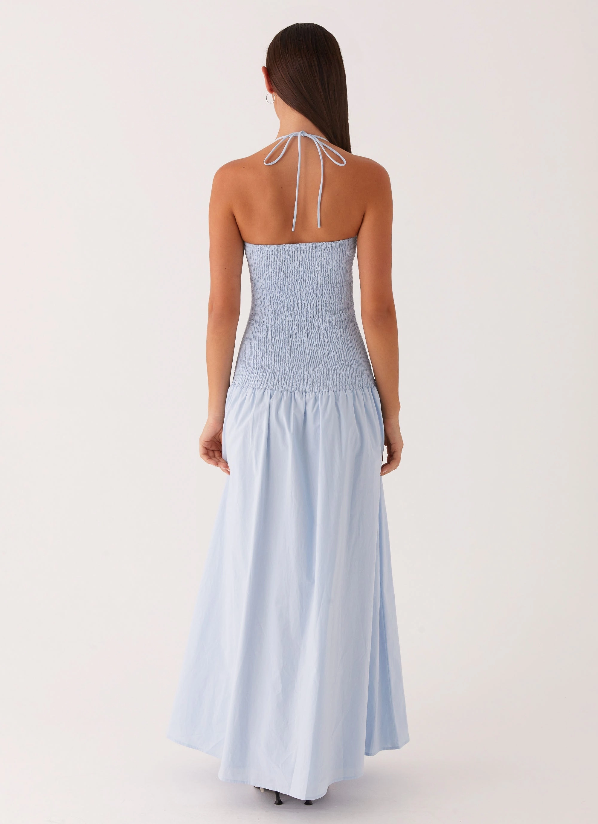 Zahra Maxi Dress - Blue Lightweight Comfort