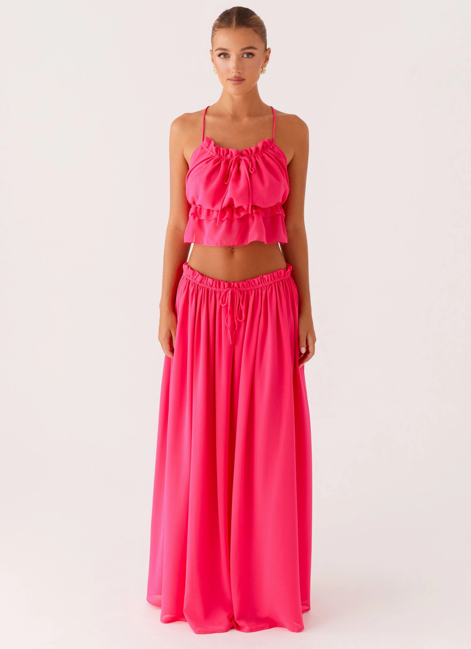Zaya Backless Top - Fuchsia AntiBacterial Coating